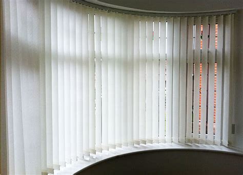 Fitted quote for vertical blinds. vertical blind curved bay window - A-Z Blinds Runcorn