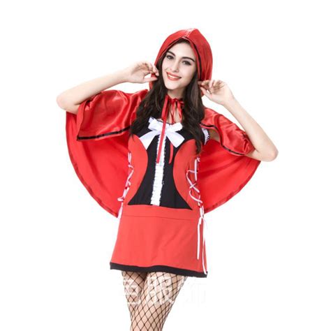 Little Red Riding Hood Costume Women S Costumes For Halloween Sissy Dress Party Dresses