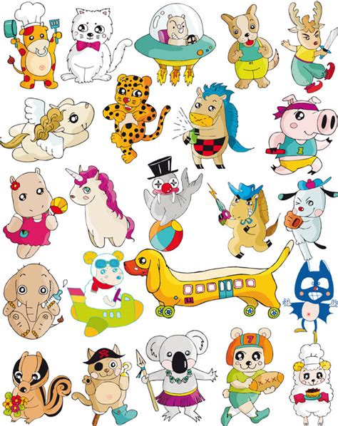 A Variety Of Super Cute Animals 4029 Free Eps Download