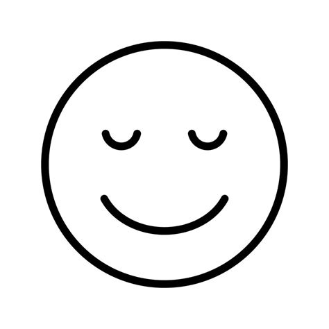 Calm Emoji Vector Icon 376863 Vector Art At Vecteezy