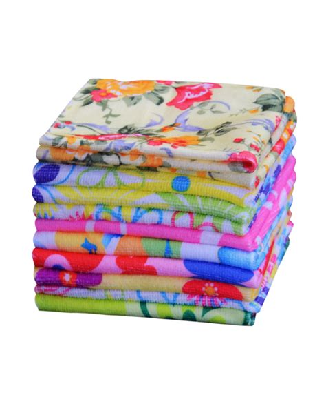Buy Home Delight 200 Gsm Pack Of 12 Cotton Multicolor Face Towel Online