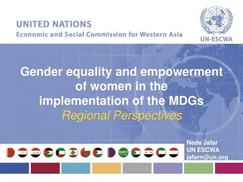 Ppt Gender Equality And Empowerment Of Women In The Implementation Of The Mdgs Regional