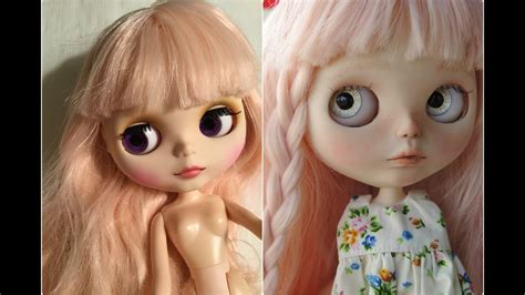 Customizing A Rubber Faced Blythe Doll Finishing Part Youtube
