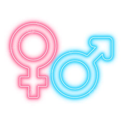 Neon Gender Sign Vector Clipart Neon Gender Sign Neon Sex Sign Neon