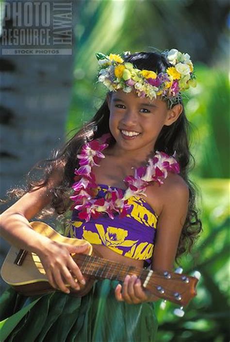 Prh358 Photo Resource Hawaii Hawaiian Girls Hawaiian