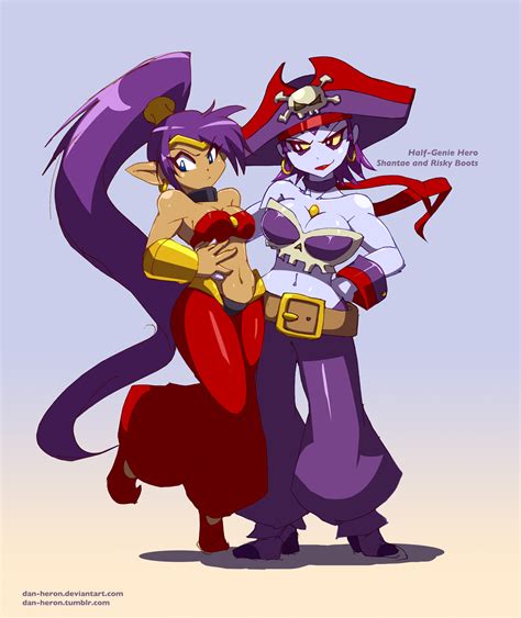 Shantae And Risky Boots Shantae And 1 More Drawn By Danheron Danbooru