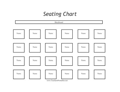 10 Free Seating Chart Template Pdf