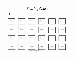 Classroom Seating Chart Template Empty Fields Download Printable Pdf