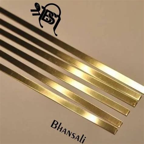 Stainless Steel Strips Gold Finish Stainless Steel T Patti Ss T