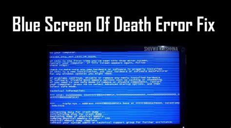 Ultimate Tips How To Fix Blue Screen Error In Windows Easy Works