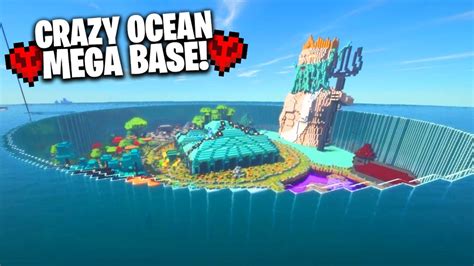 Crazy Ocean Mega Base In 1000 Day Hardcore World Best Minecraft