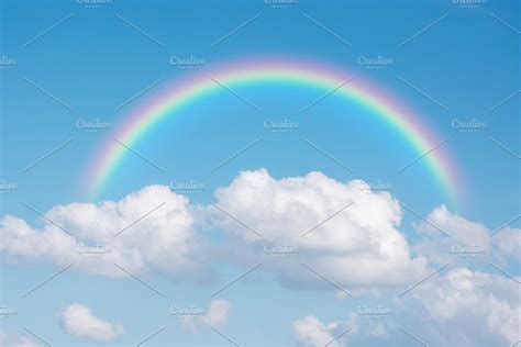 Classic Rainbow Across In The Sky High Quality Nature Stock Photos