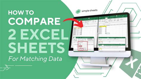 Beginners Guide How To Compare Two Excel Sheets For Matching Data