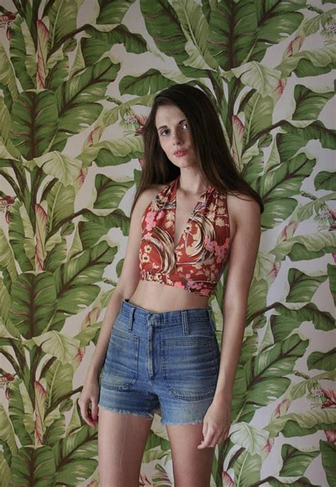 1970 S Halter Top Crop Top Vintage Backless Shirt Etsy Vintage Crop Tops Festival