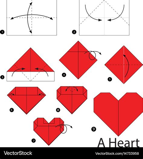 How To Make An Origami Heart Step By Step With Pictures