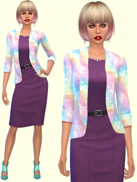 Sims 4 Ccs The Best 21 Blazer As Accessory