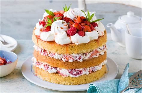 Shop online or visit a store near you today! Eton Mess Cake Recipe | Summer Dessert Recipes | Tesco ...