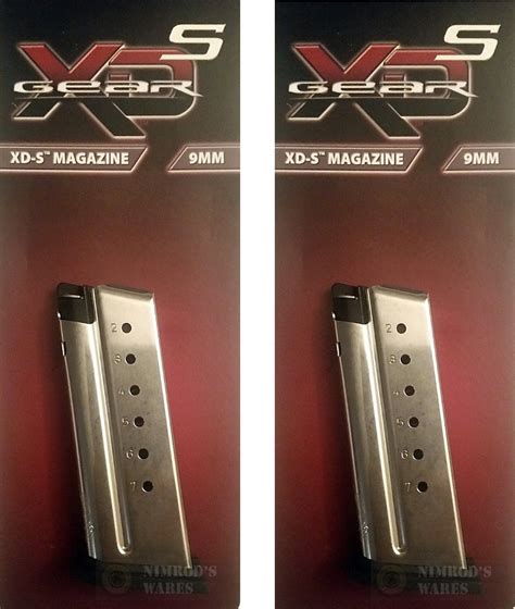 2 Pack Springfield Xds 9mm 7rd Magazine Factory Xds0907 Nimrods Wares