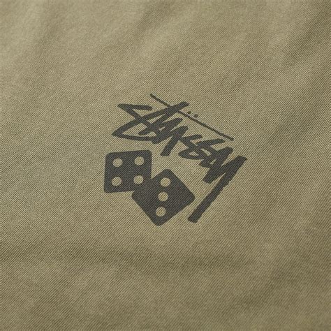 Stussy Dice Pigment Dyed Tee Army End Global