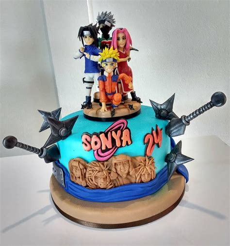 Pin By Ria Pastoral On Naruto Cake Anime Cake Birthday Cake Decorating Naruto Birthday