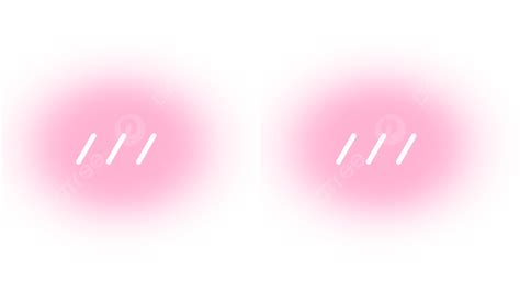 Blush Kawaii White Transparent Blush Anime Character Pink Kawaii