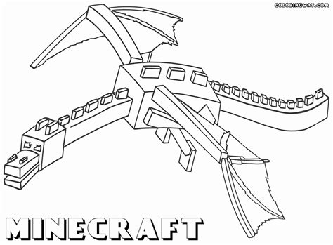 Ender Dragon Coloring Page Unique Minecraft Coloring Pages 🎨
