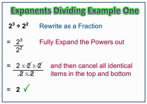 Dividing Exponents Passys World Of Mathematics