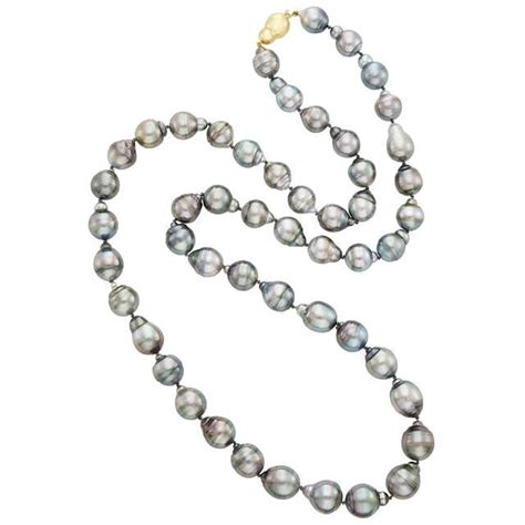 Tahitian Baroque Pearl Necklace For Sale At 1stdibs