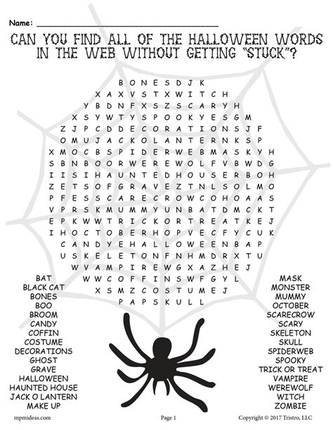 Free Printable Halloween Word Search Puzzles For Adults Best Games