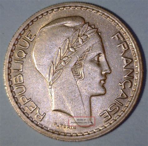 France 10 Francs 1948 Almost Uncirculated Coin