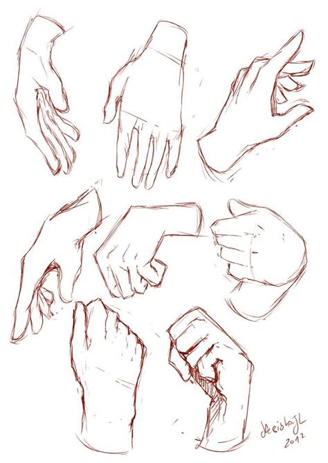 Hands Sketches By Keishajl On Deviantart Esboços De Mãos Como