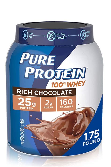 Pure Protein Powder Whey High Protein Low Sugar Gluten Free Rich