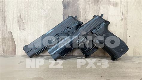 Norinco Np 22 9mm Vs Px3 30 Bore Pistol Review Youtube