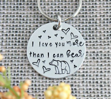 I Love You More Keychain Cute T For Boyfriend T For Etsy
