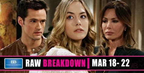 The Bold And The Beautiful Spoilers Breakdown March 18 22