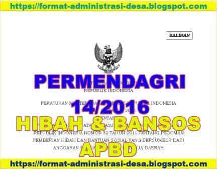 Permendagri 14 Tahun 2016 PDF  FORMAT ADMINISTRASI DESA