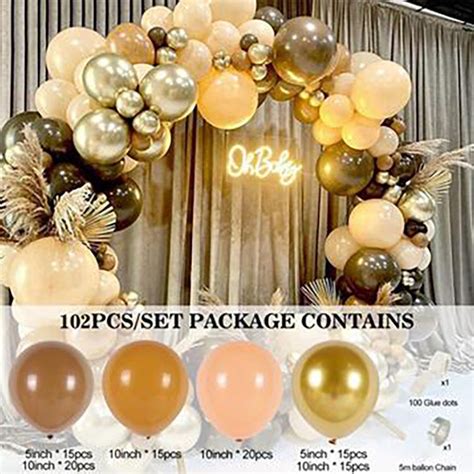 Doubled Dusty Pink Balloon Wedding Decoration Garland Double Blush Nude