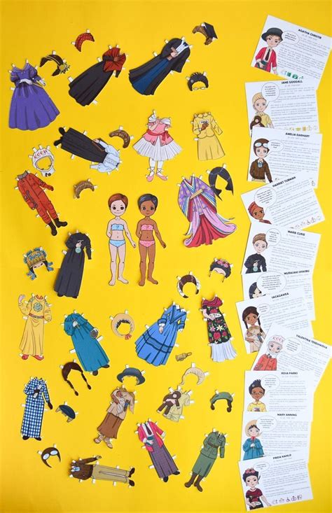 Famous Women In History Printable Paper Dolls Women In History