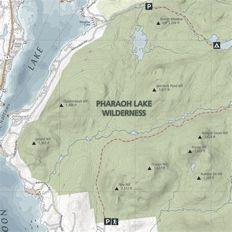 Schroon Lake Navigation Map Green Goat Maps