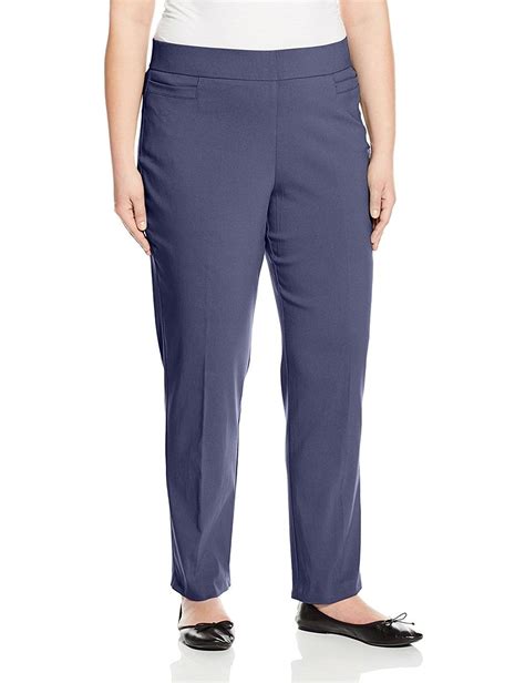 Womens Plus Size Superstretch Straight Leg Pull On Pant Navy