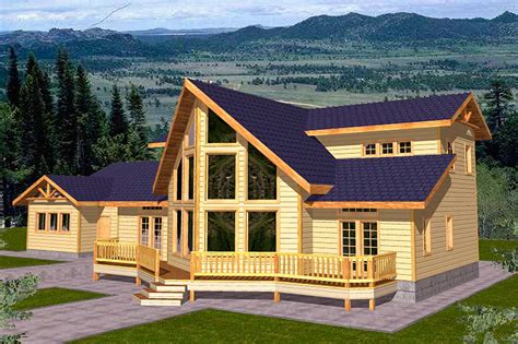 Mountain Home Plan For View Lot 35100gh Architectural