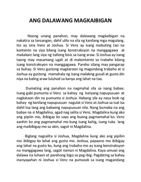 Halimbawa Ng Naratibong Sanaysay Maikling Kwentong Sahida