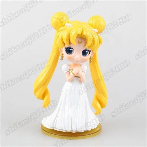 Anime Sailor Moon Qposket Tsukino Usagi Wedding Dress 6 Pvc Figure New