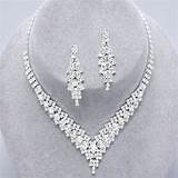 Silver Prom Necklaces