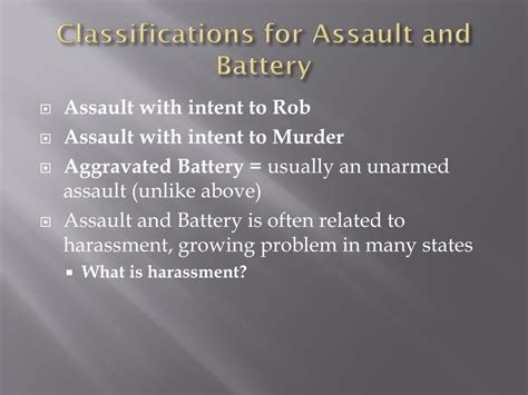 Ppt Assault And Battery Powerpoint Presentation Free Download Id