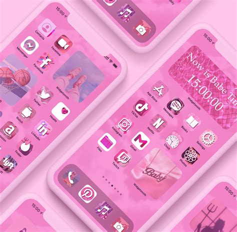 Pink Aesthetic App Icons Aesthetic Pink Icons For Ios 14 Free 💞