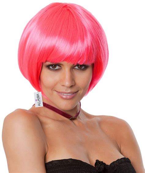 Party Bob Hot Pink Costume Wig By Allaura The Wig Outlet