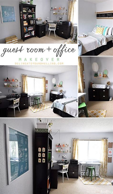 Guest Room Office Makeover Reveal Overview Guest Room Office Combo