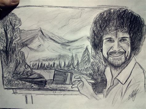 Bob Ross By Aiglemkf On Deviantart