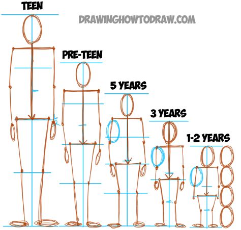 Learn How To Draw Human Figures In Correct Proportions By Memorizing Stick Figures How To Draw